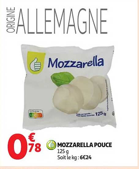 MOZZARELLA POUCE