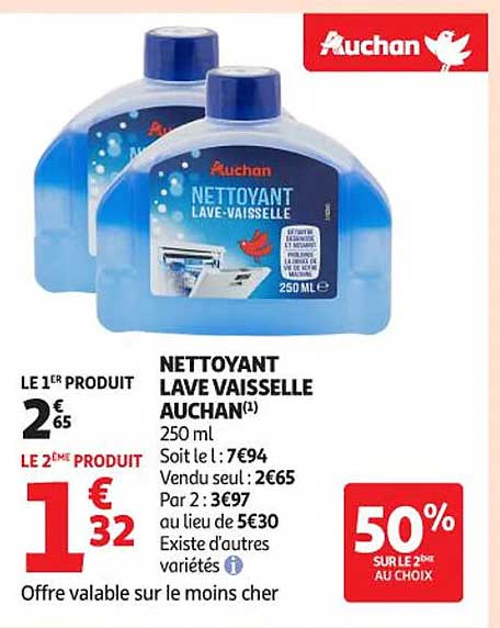 NETTOYANT LAVE VAISSELLE AUCHAN