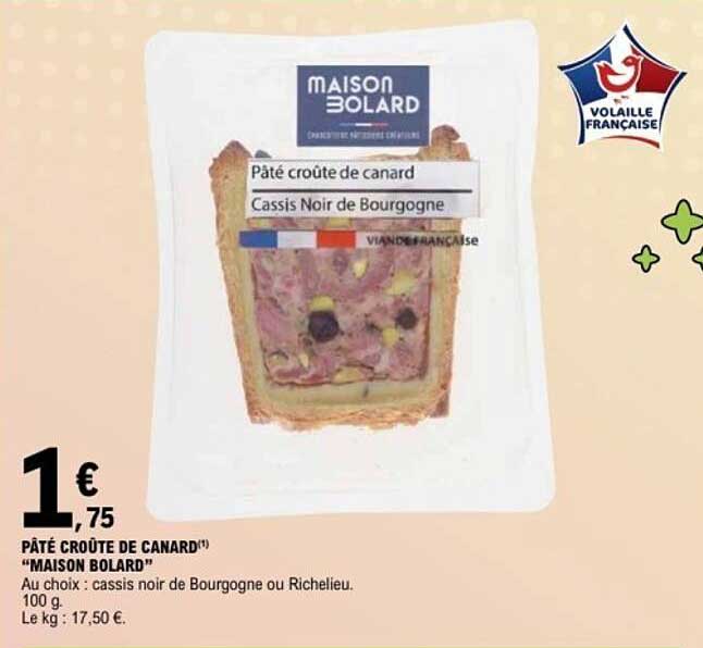 Pâté croûte de canard "MAISON BOLARD"