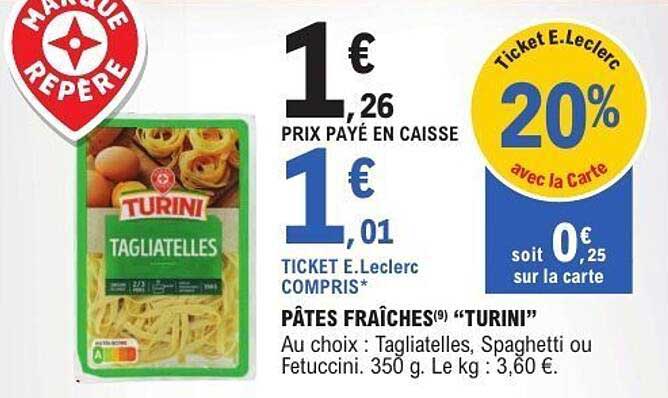 Pâtes Fraîches "Turini"