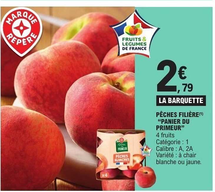 PÊCHES FILIÈRE "PANIER DU PRIMEUR"