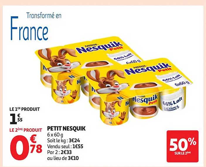 PETIT NESQUIK 6 x 60 g