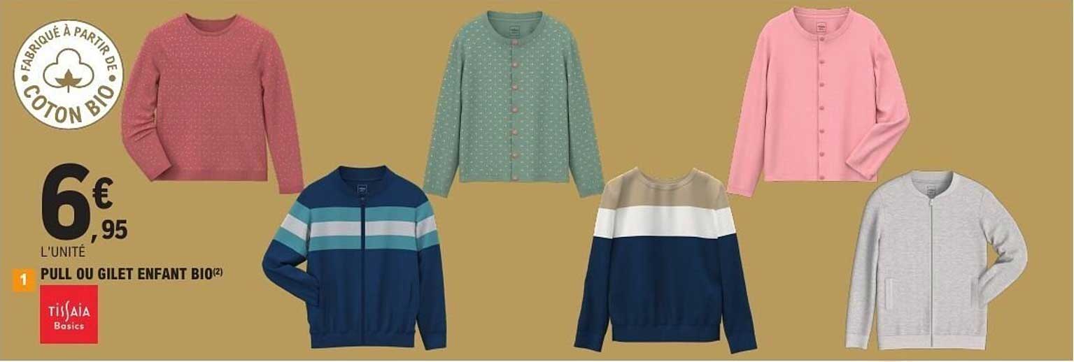 PULL OU GILET ENFANT BIO