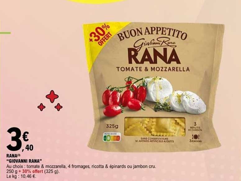 RANA "GIOVANNI RANA" TOMATE & MOZZARELLA