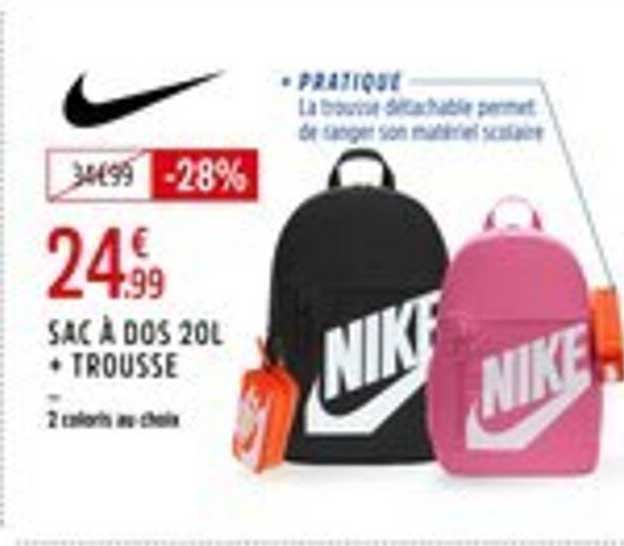 SAC À DOS 20L + TROUSSE
