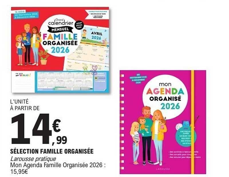 Sélection Famille Organisée 2026