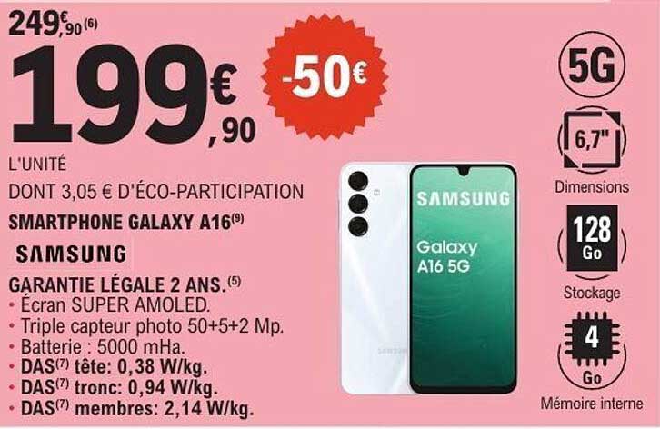 SMARTPHONE GALAXY A16 5G