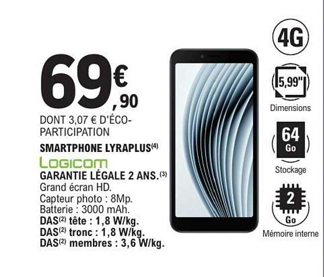 SMARTPHONE LY RAPLUS Logicom