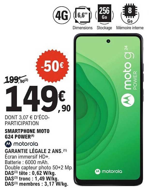 SMARTPHONE MOTO G24 POWER