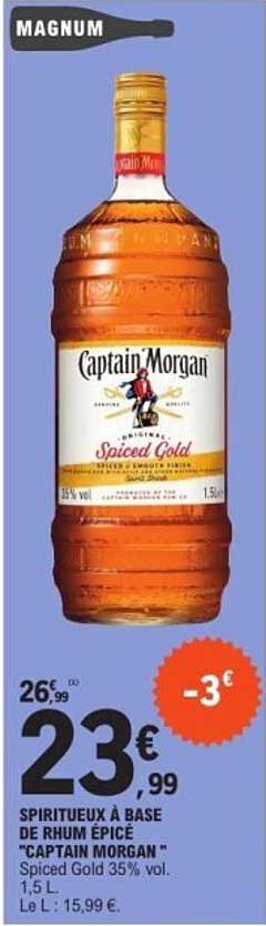 SPIRITUEUX À BASE DE RHUM ÉPICÉ "CAPTAIN MORGAN"