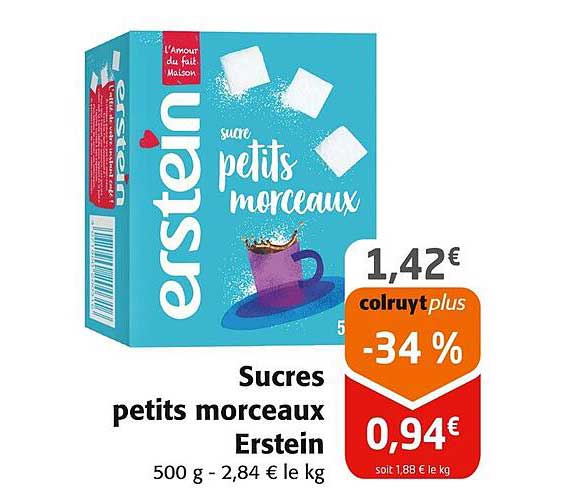 Sucres petits morceaux Erstein