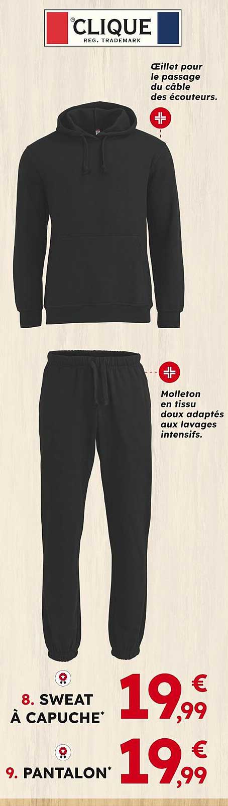 Sweat à capuche et pantalon