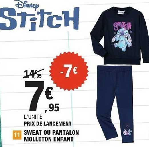 SWEAT OU PANTALON MOLETON ENFANT