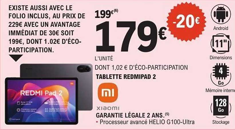 TABLETTE REDMIPAD 2