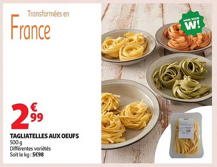 TAGIATELLES AUX OEUFS