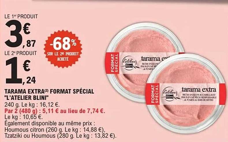 TARAMA EXTRA FORMAT SPÉCIAL "L'ATELIER BLINI"