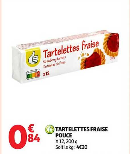 TARTELETTES FRAISE POUCE