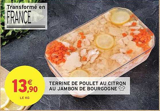 TERRINE DE POULET AU CITRON AU JAMBON DE BOURGOGNE