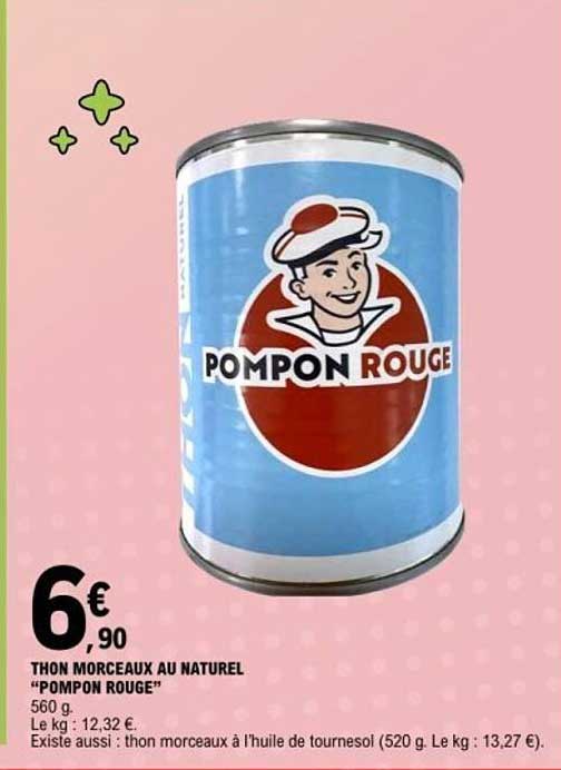 THON MORCEAUX AU NATUREL "POMPON ROUGE"