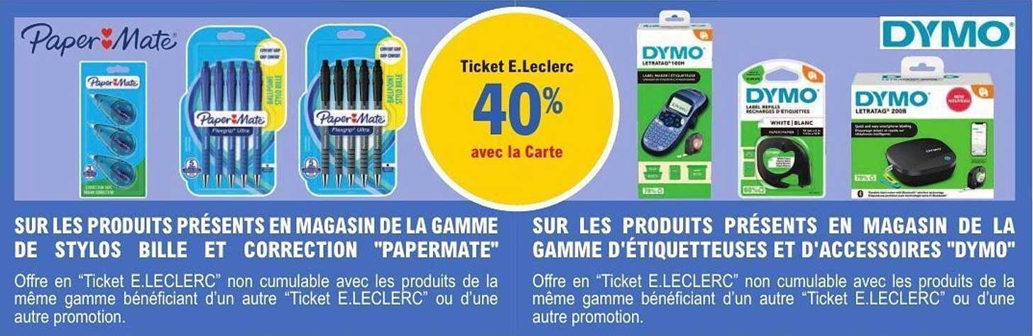 Ticket E.Leclerc 40% avec la Carte