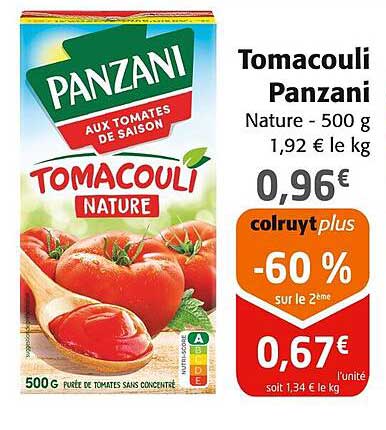 Tomacouli Panzani Nature - 500 g