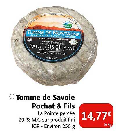 Tomme de Savoie Pocht & Fils