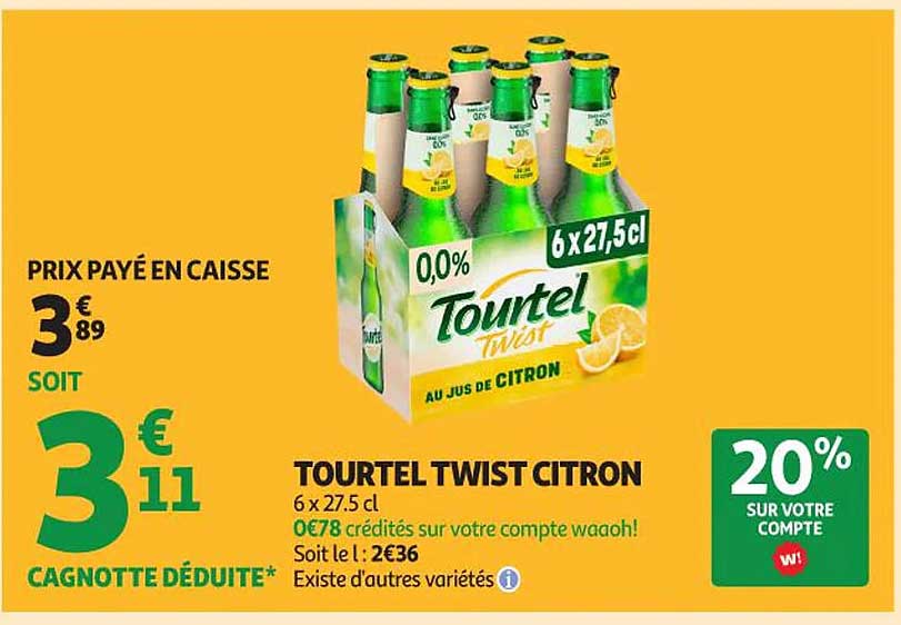 TOURTEL TWIST CITRON