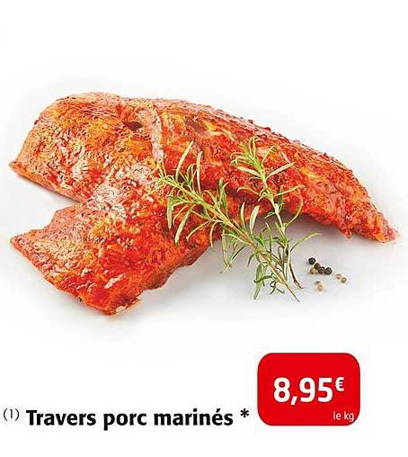Travers porc marinés *