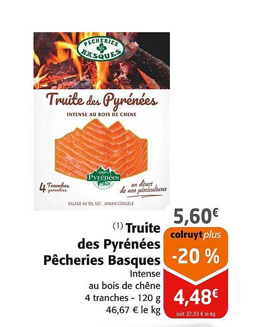 Truite des Pyrénées Pêcheries Basques