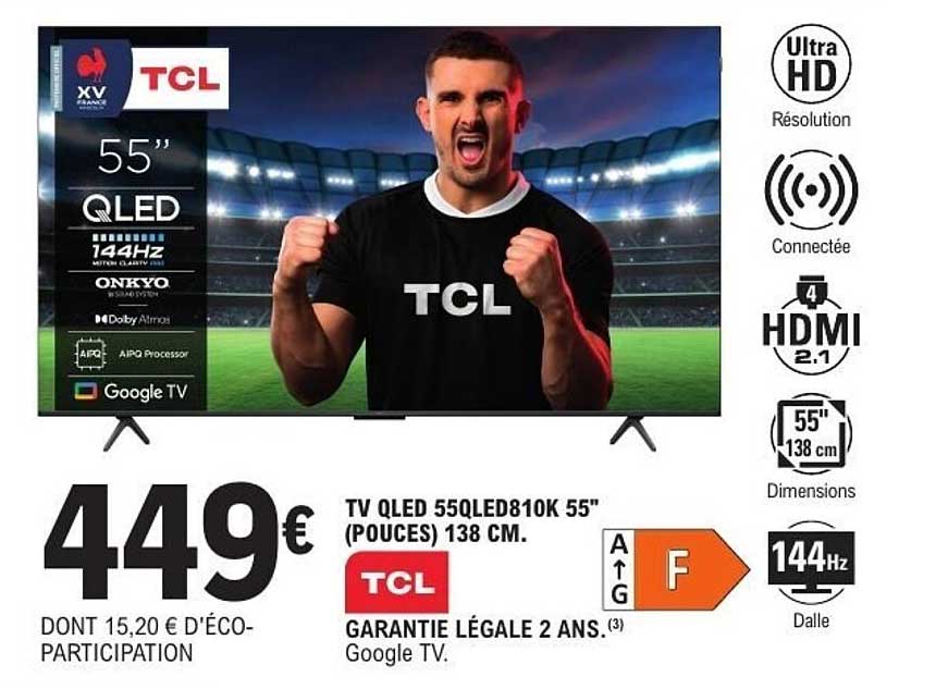 TV QLED 55QLED810K 55" (POUCES) 138 CM.