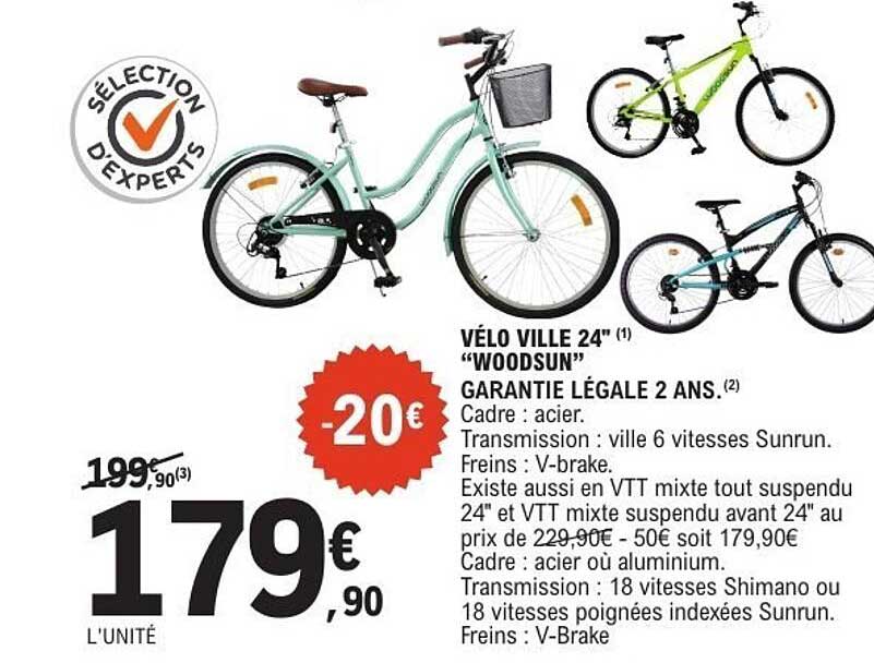 VÉLO VILLE 24" "WOODSUN"