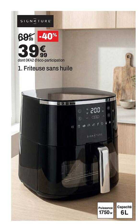 1. Friteuse sans huile