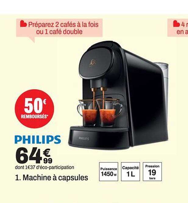 1. Machine à capsules