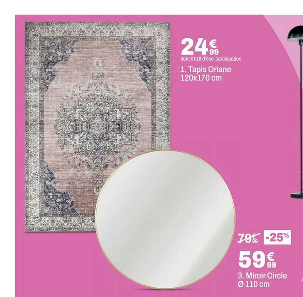 1. Tapis Oriane 120x170 cm