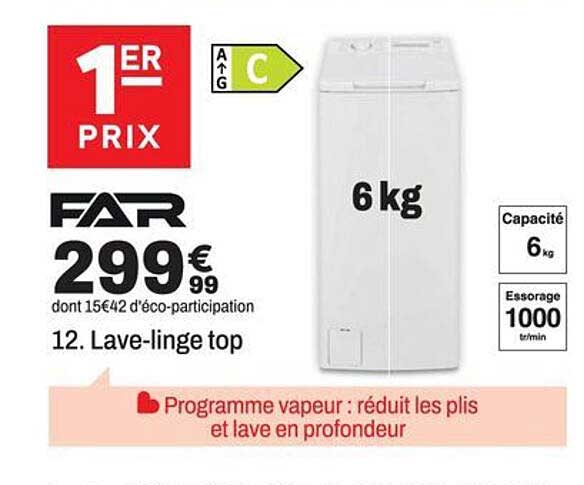 12. Lave-linge top