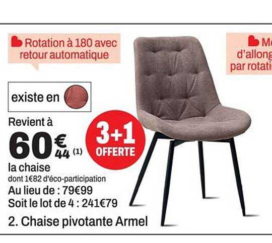 2. Chaise pivotante Armel