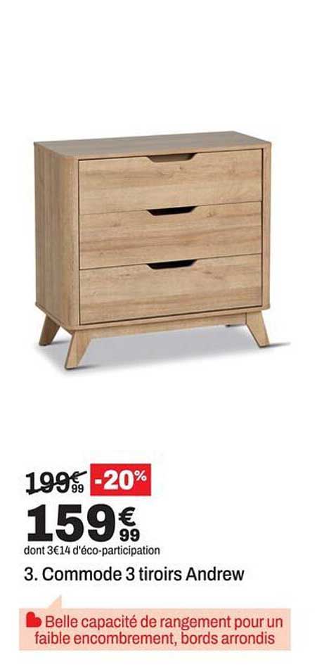3. Commode 3 tiroirs Andrew