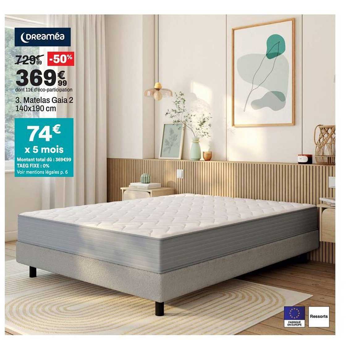3. Matelas Gaia 2 140x190 cm
