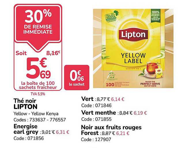 30% DE REMISE IMMÉDIATE