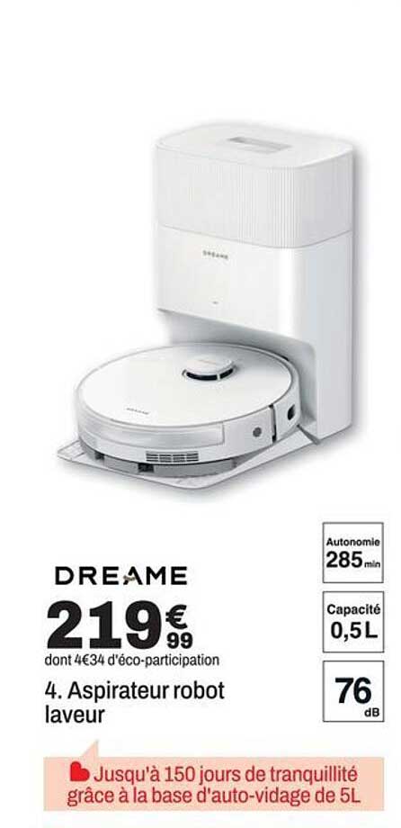 4. Aspirateur robot laveur