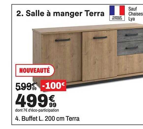 4. Buffet L. 200 cm Terra