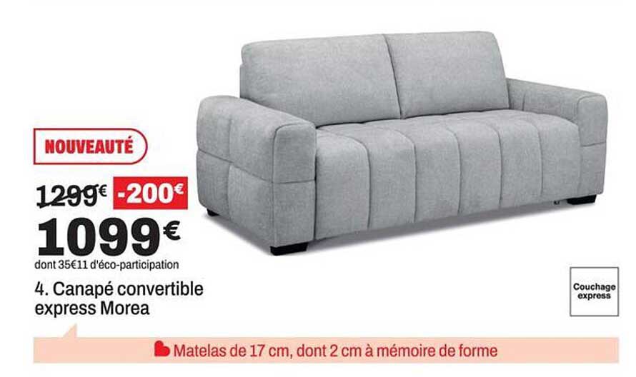4. Canapé convertible express Morea