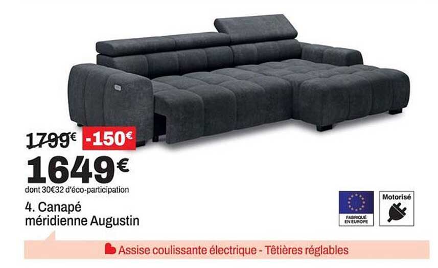 4. Canapé méridienne Augustin