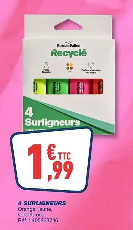 4 Surligneurs