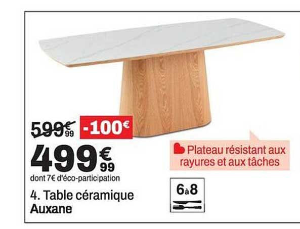 4. Table céramique Auxane