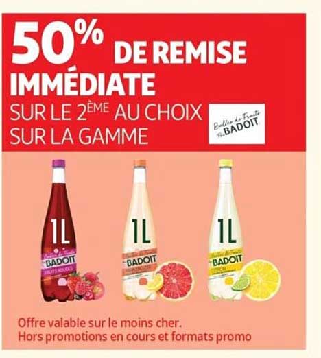 50% DE REMISE IMMÉDIATE SUR LE 2ÈME AU CHOIX SUR LA GAMME