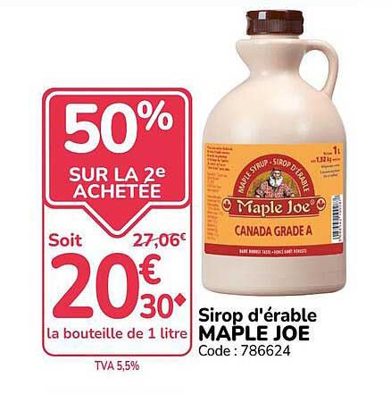 50% SUR LA 2e ACHETEE