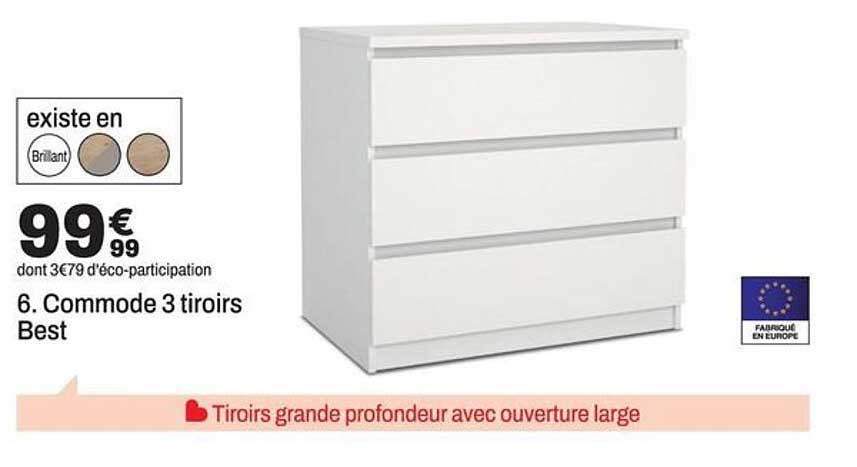 6. Commode 3 tiroirs Best