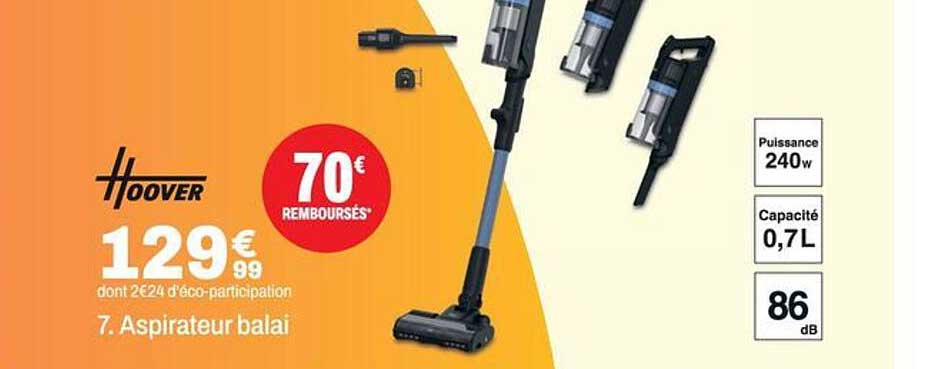 7. Aspirateur balai