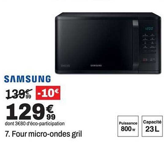 7. Four micro-ondes gril
